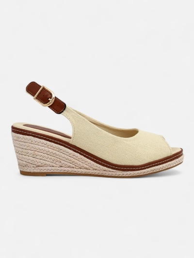 Sandale cu toc wedge Royalfashion pentru femei, cu vârful deschis Tafenis