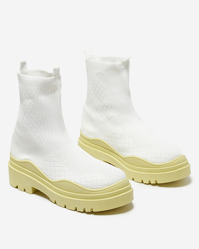 Pantofi Eleganți de Damă Lime în Stil Vintage