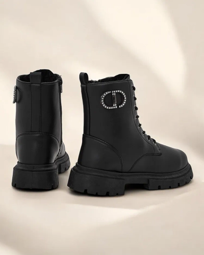 Botinele pentru femei din piele ecologică Royalfashion Enoll