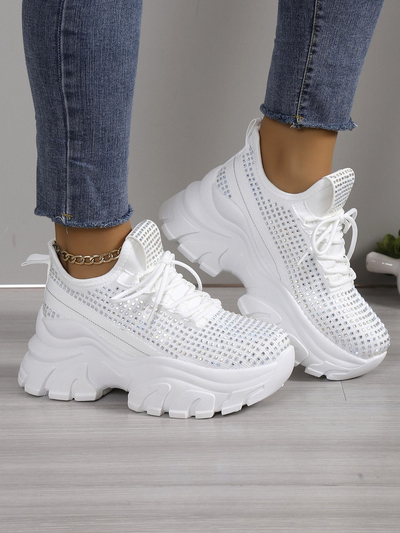 Royalfashion Pantofi sport pentru femei cu strasuri Blysco