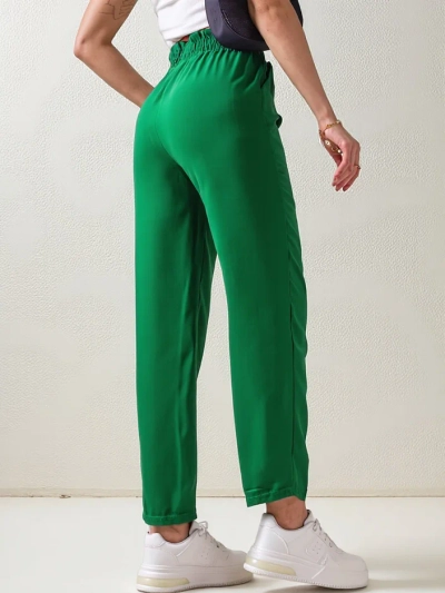 Pantaloni din țesătură simplă pentru femei Royalfashion