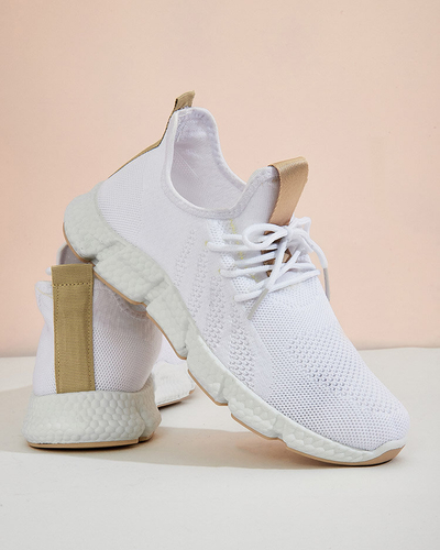 Pantofi sport alb si bej pentru dama Baym - Incaltaminte