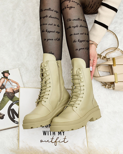 Royalfashion Cizme bagger pentru femei din piele ecologică Vederme