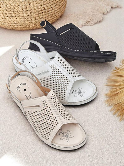 Royalfashion Damskie sandały na niskim koturnie Mira