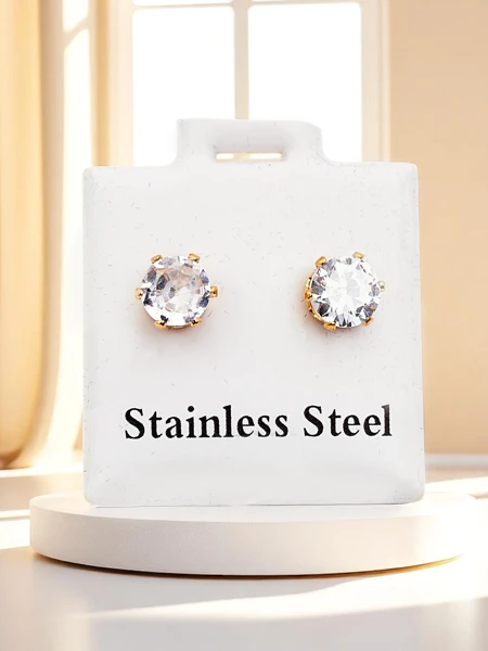 Royalfashion Cercei rotunzi pentru femei cu zirconiu