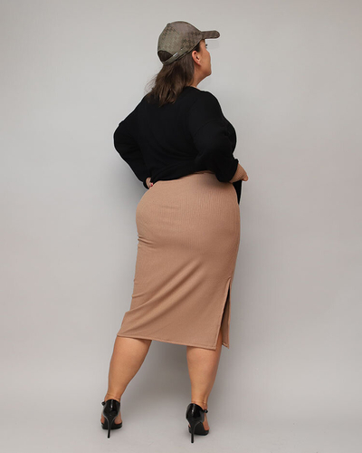 Royalfashion Set casual pentru femei în negru și maro