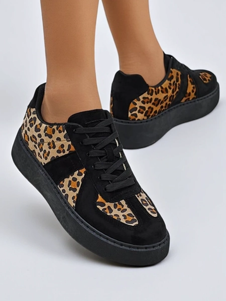 Royalfashion Pantofi sport pentru femei cu imprimeu leopard Big Cat