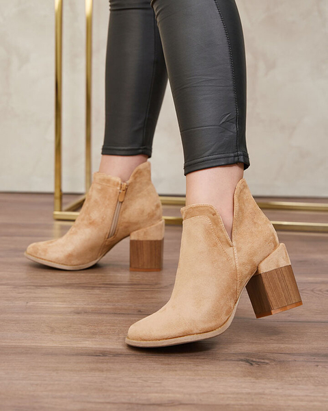 Royalfashion Cizme stiletto Ricteas maro deschis pentru femei