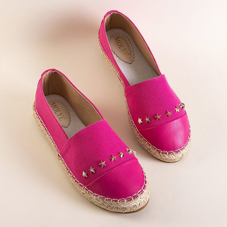 OUTLET Espadrile dama fuchsia cu stelute Fraus - Pantofi