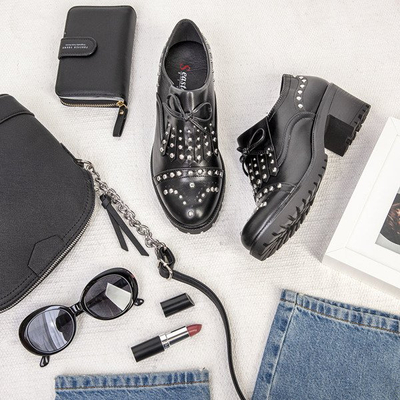 Încălțăminte neagră pe un stâlp gros Colorado - Încălțăminte