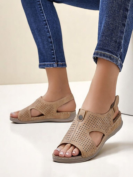 Royalfashion Sandale perforate pentru femei Leminni