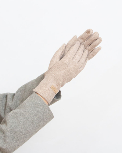 Royalfashion Mănuși de damă din țesătură bej