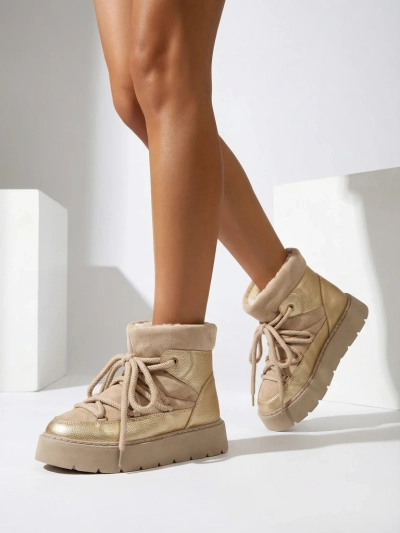 Cizme de zăpadă cu șireturi pentru femei Royalfashion Iniuc