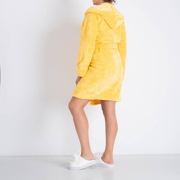 Halat de baie galben pentru femei - Îmbrăcăminte