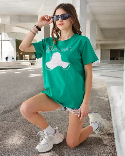 Bluza din bumbac pentru femei Royalfashion cu imprimeu