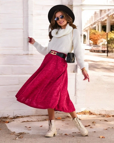 Fusta midi pentru femei de la Royalfashion