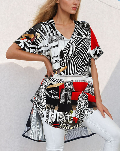 Royalfashion Tunică cu model pentru femei