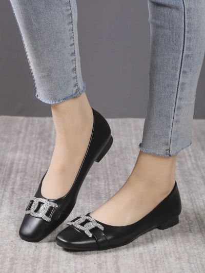 Royalfashion Pantofi ballet pentru femei cu o fundă Frelie