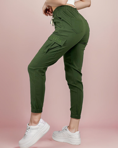 Royalfashion Pantaloni de luptă din țesătură pentru femei