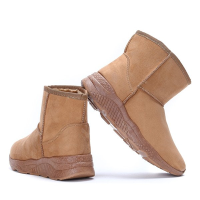 Brązowe śniegowce Larisa - Obuwie