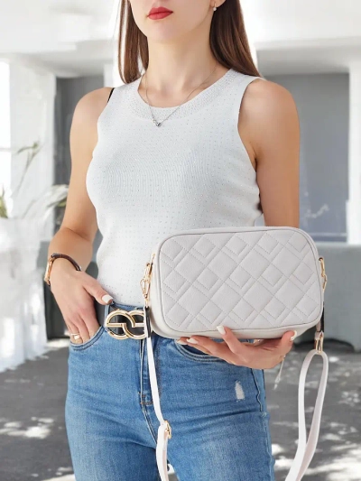Royalfashion Mică geantă de umăr pentru femei, quilted, din eco piele