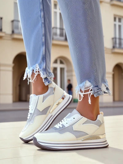 Pantofi sport Royalfashion pentru femei cu sclipici Borovis