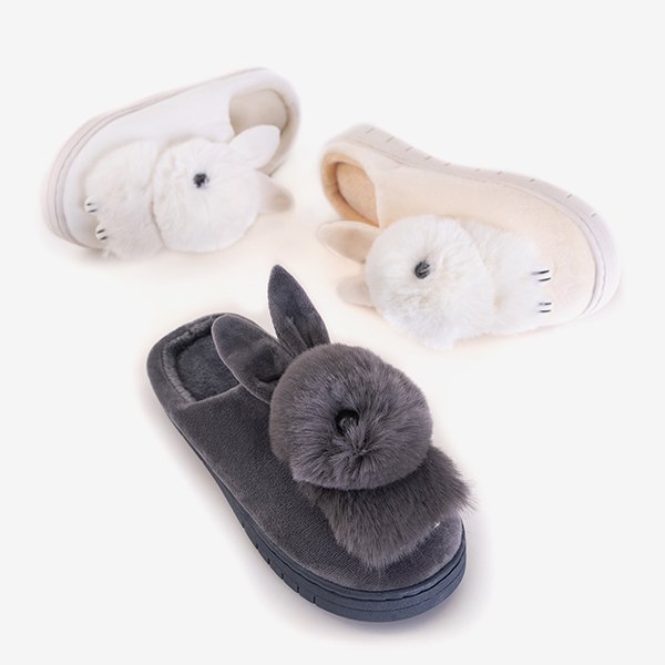 Papuci de casă Atena bunny pentru femei - Încălțăminte