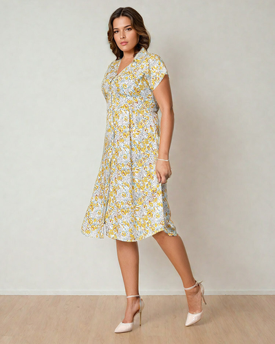 Royalfashion Rochie midi florală pentru femei