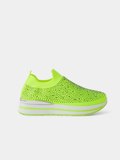 Pantofi sport din material pentru femei Royalfashion, cu strasuri Adeq