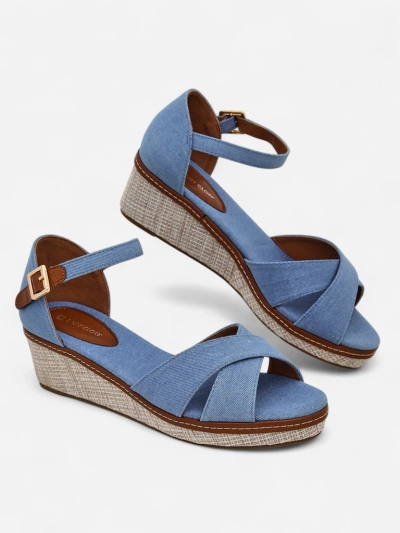 Royalfashion Sandalete dama cu talpă tip pană, fără vârf Terrific