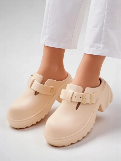 Sandale cu toc din cauciuc pentru femei Royalfashion Voxones
