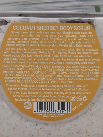 Scrub de corp cu cocos 350ml