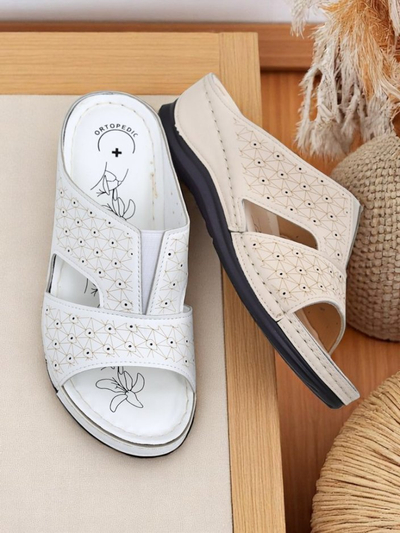 Royalfashion Damskie klapki na grubszej podeszwie Nova Step