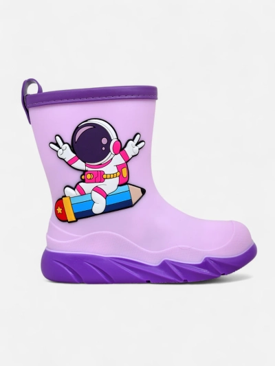 Cizme de ploaie Royalfashion pentru copii cu Cosmos astronautul