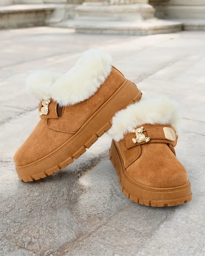 Royalfashion Cizme scurte pentru femei a'la cizme de zăpadă Dobis