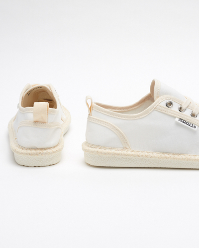 OUTLET Tenisi albi de dama Mokida tesuti - Incaltaminte