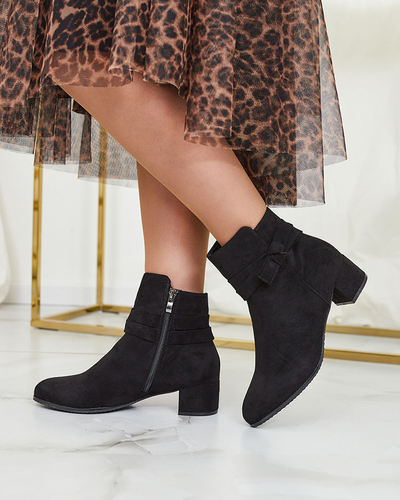 Royalfashion Cizme stiletto joase pentru femei negre Referra