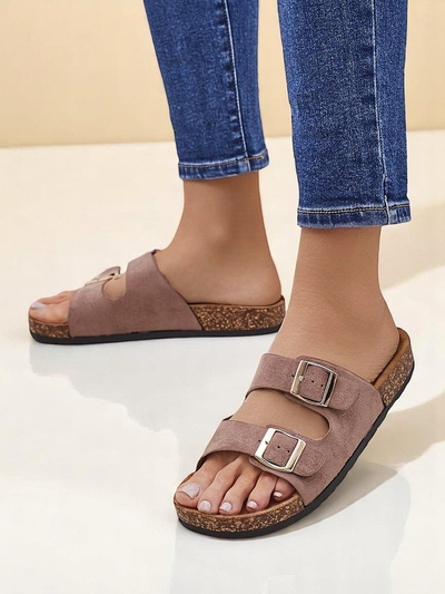 Sandale de damă Royalfashion cu catarame Foumy