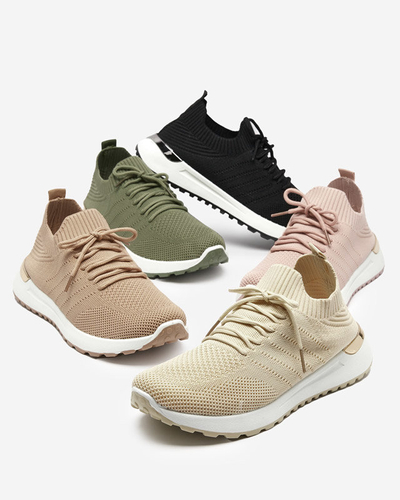 OUTLET Pantofi sport dama din material bej Erina - Incaltaminte