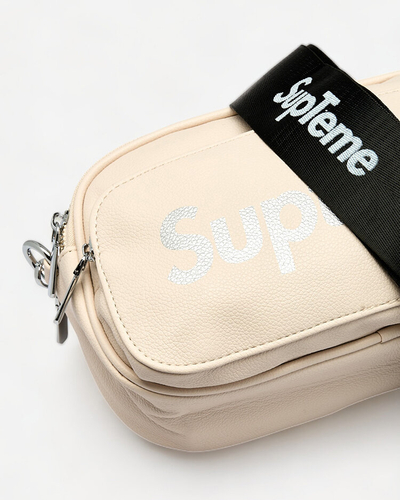 Royalfashion Geantă mică de damă de culoare bej cu inscripție