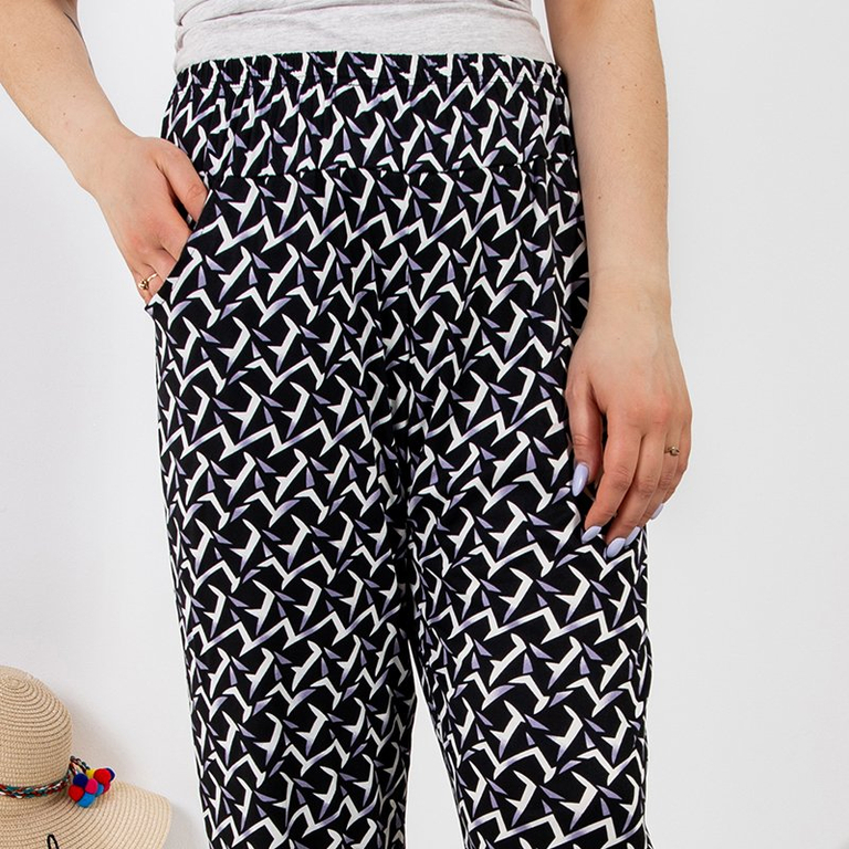 Pantaloni pentru femei cu model PLUS SIZE - Îmbrăcăminte