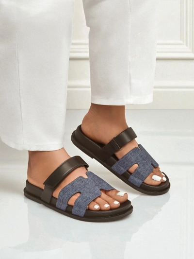 Royalfashion Papuci de damă din piele ecologică FlexiComfi