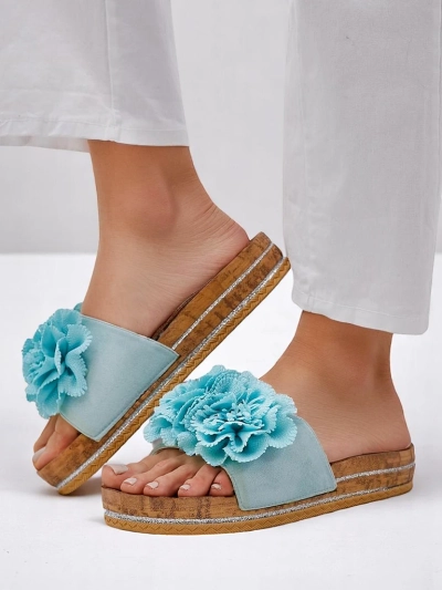 Papuci pentru femei Royalfashion cu flori Focce