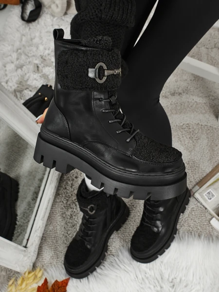Botine workery dama cu blană Safil
