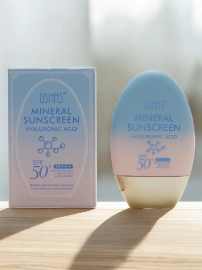 Crema solar Ushah cu acid hialuronic 50 SPF 60g