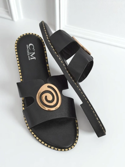 Royalfashion Papuci de damă cu talpă joasă Glam Bliss