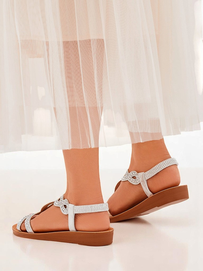 Royalfashion Sandale dama cu barete decorative Lola Grace
