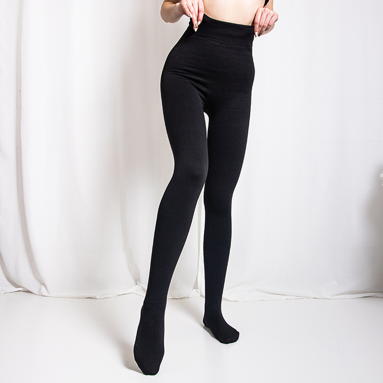 Colanți izolați negri de damă 1200 DEN - Lenjerie intimă
