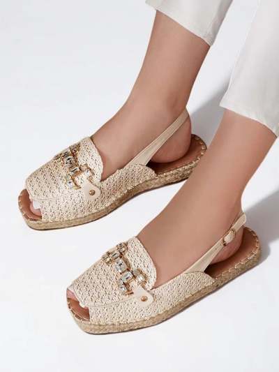 Royalfashion Espadrile de damă cu vârful deschis