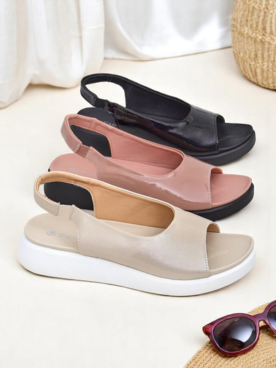 Royalfashion Sandale de damă cu talpă groasă Luna Shines